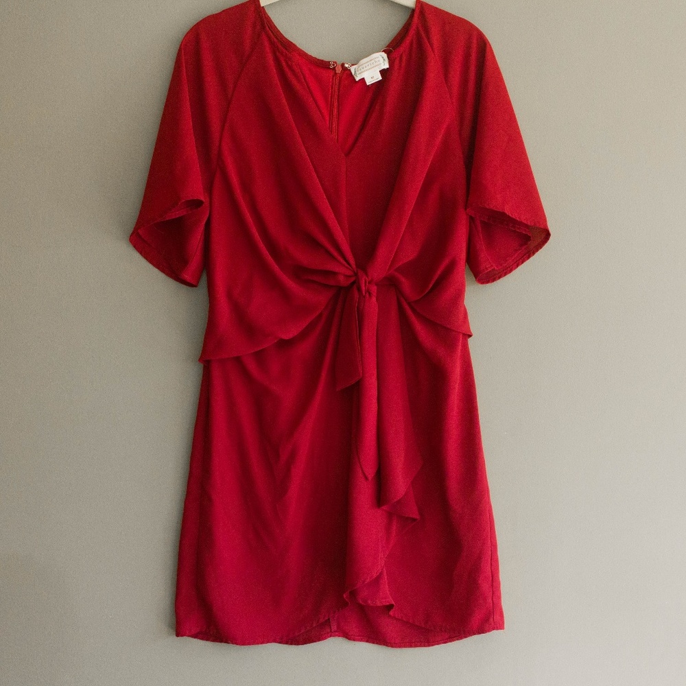 Cranberry Red Wrap Dress